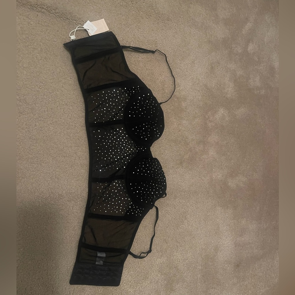 corset black sparkly from garage